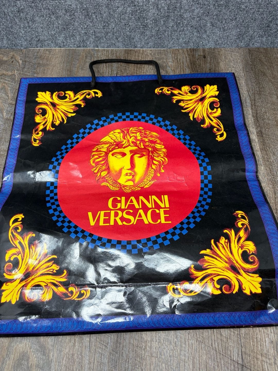 Vintage Gianni Versace Medusa Boutique Designer Shopping Paper Gift BagQty3